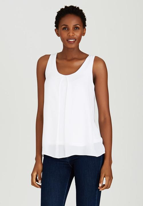 edit - Woven Knit Combo Cami Milk
