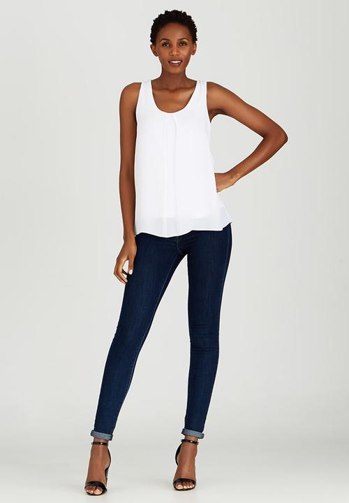 edit - Woven Knit Combo Cami Milk