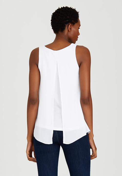 edit - Woven Knit Combo Cami Milk