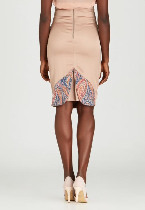 Sober - Lover High-waisted Skirt Stone
