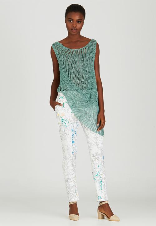 Judith Atelier - Draped Knitted Top Mid Green