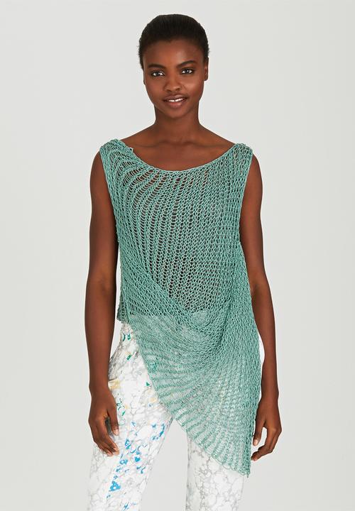 Judith Atelier - Draped Knitted Top Mid Green