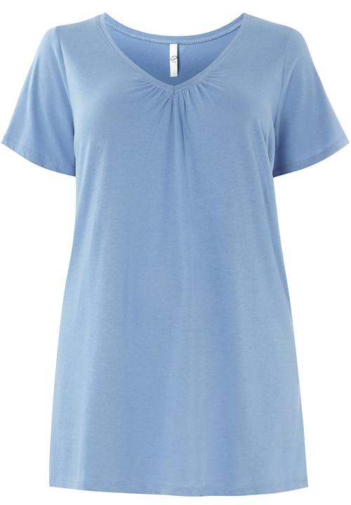 EVANS - Essential V-neck T-shirt Pale Blue