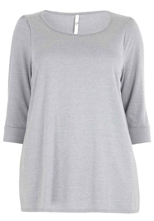 EVANS - 3/4 Sleeve T-shirt Pale Grey