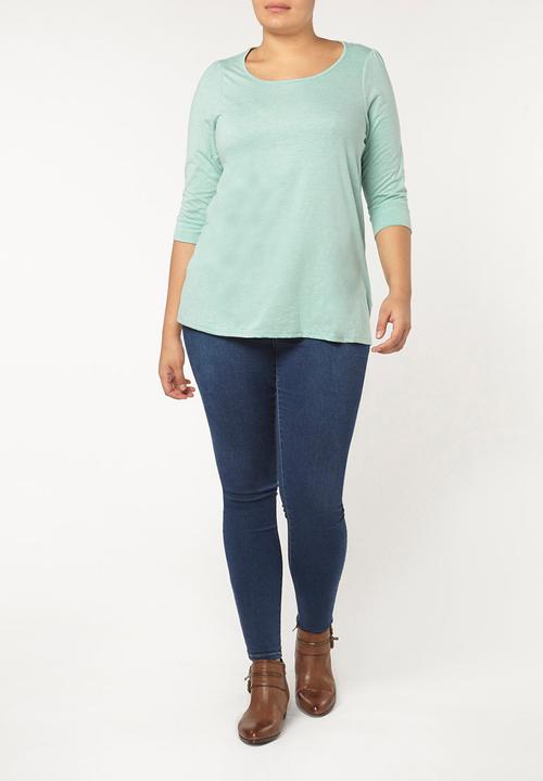 EVANS - 3/4 Sleeve T-shirt Green