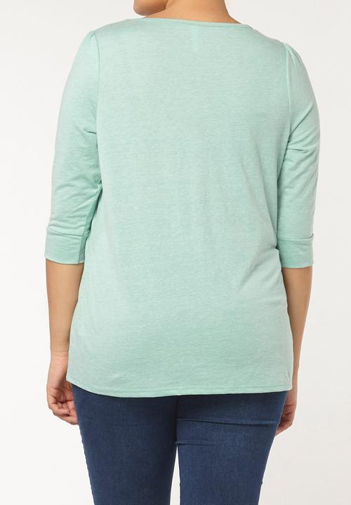 EVANS - 3/4 Sleeve T-shirt Green