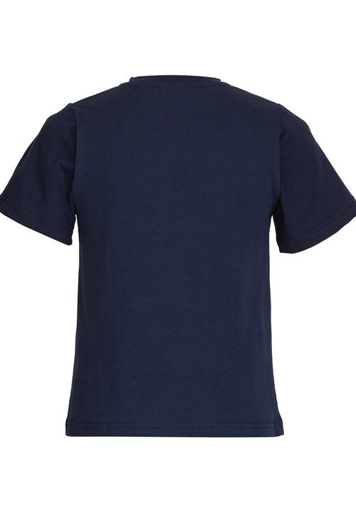 Rebel Republic - Slim Fit Printed T-shirt Navy