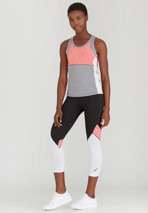 Lithe - Sporty Colourblock Vest Coral
