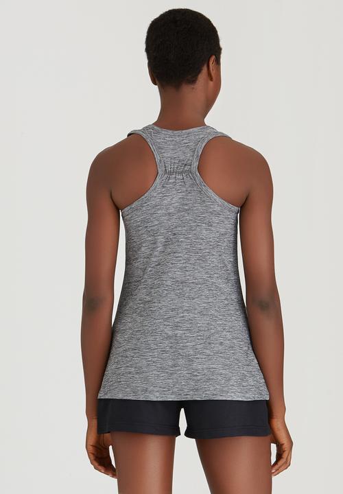 Lithe - Rouche Back Swing Vest Grey Melange