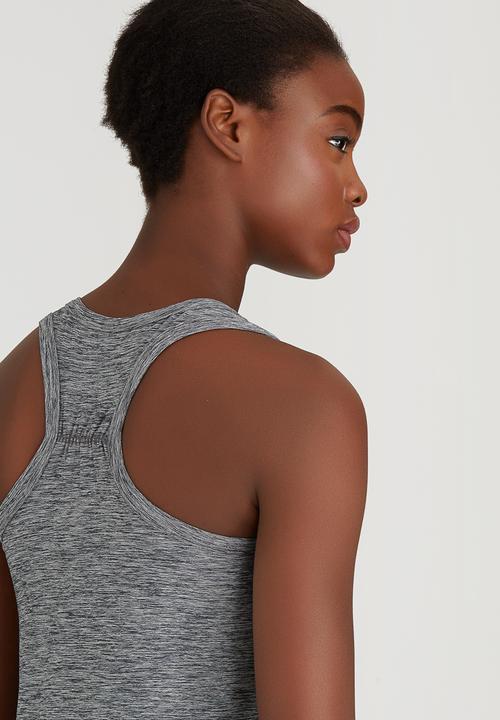 Lithe - Rouche Back Swing Vest Grey Melange