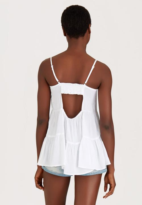 c(inch) - Tiered Cami White