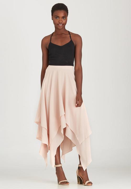 STYLE REPUBLIC - Hanky Hem Maxi Skirt Pale Pink