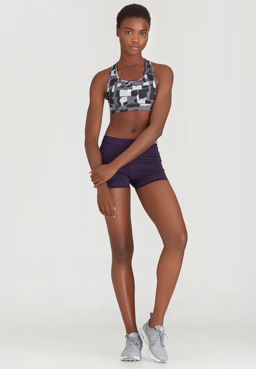 Nike - Nike Victory Compression Quarry Sportsbra Black and Grey
