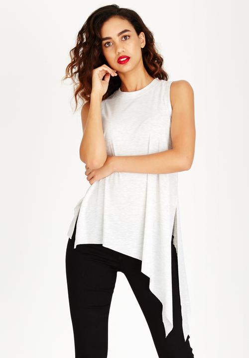 GUESS - Joscelyn Rib Tank Grey Melange