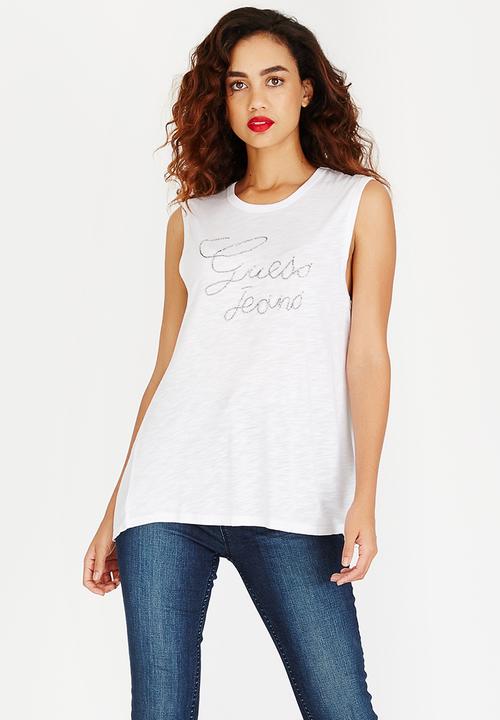 GUESS - Guess Jeans Tank Top White