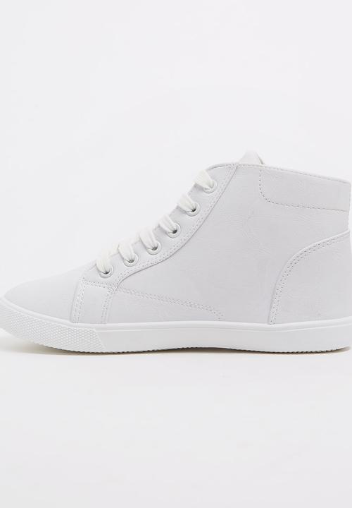 SOVIET - PU High Top Sneaker White
