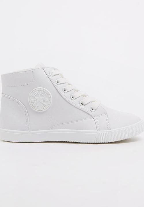 SOVIET - PU High Top Sneaker White