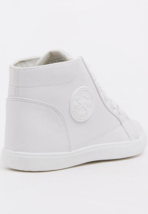 SOVIET - PU High Top Sneaker White