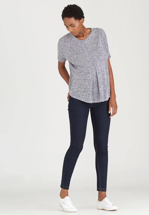 Cherry Melon - Inverted Pleat Batwing Navy