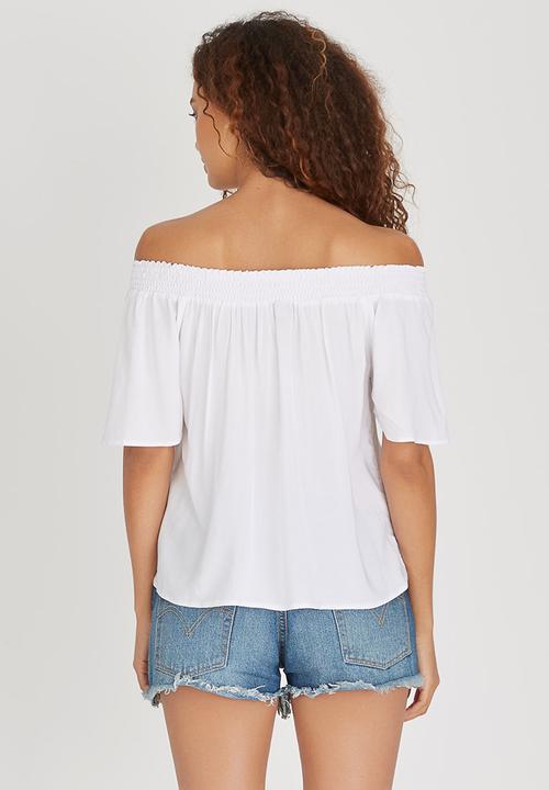 c(inch) - Bardot Blouse White