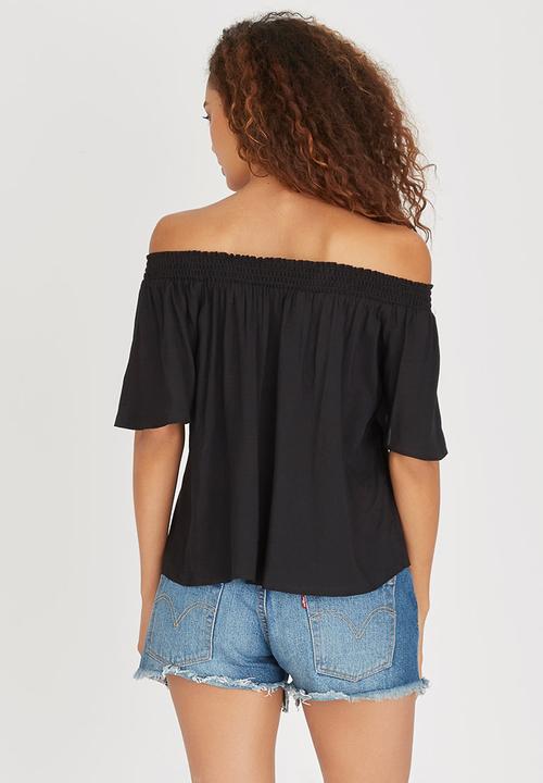c(inch) - Bardot Blouse Black