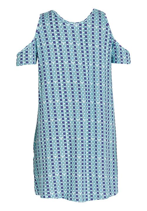 Rebel Republic - Cold  Shoulder Dress Multi-colour