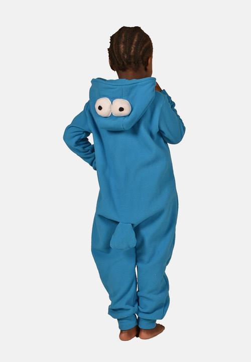 aFREAKa Clothing - Cookie Monster inpired Onesie Blue