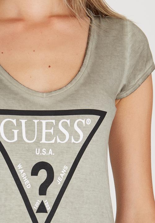 GUESS - Logo Tee Khaki Green