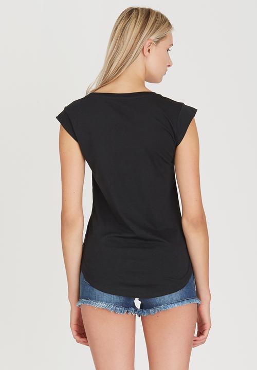 GUESS - Raw Edge Muscle Tee Black
