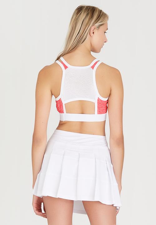 Lithe - Double Strap Crop Top Coral