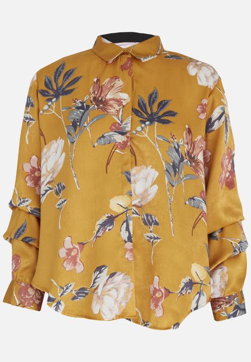 edit - Sleeve Detail Blouse Yellow