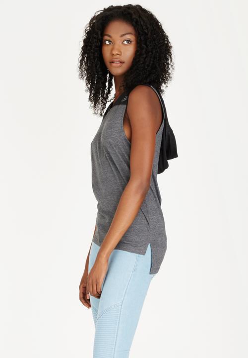 Fox - Shadow Cat Hooded Tank Mid Grey