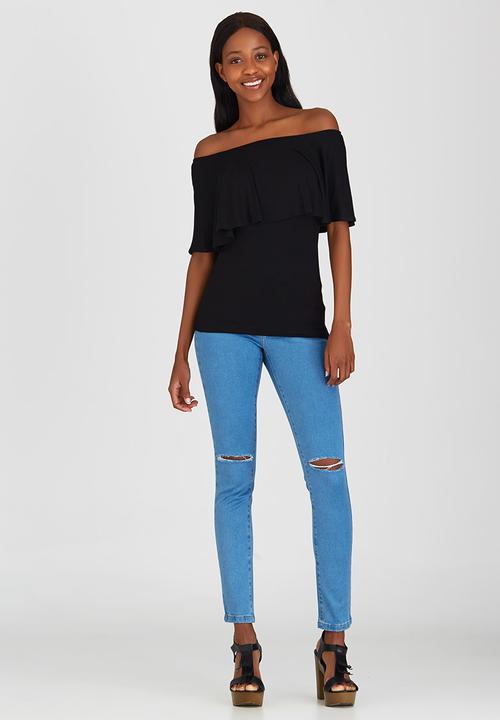c(inch) - Bardot T-shirt Black