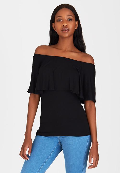 c(inch) - Bardot T-shirt Black