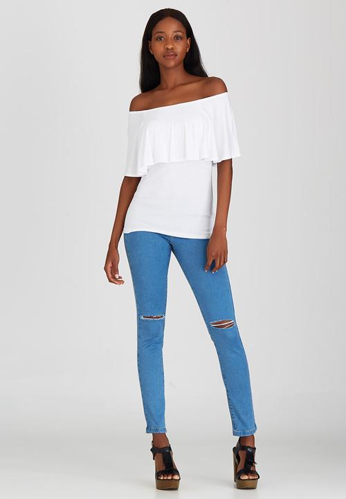 c(inch) - Bardot T-shirt White