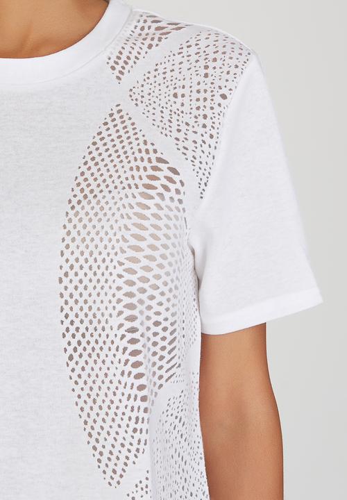 RVCA - Compass Boxy Fit Tee Off White
