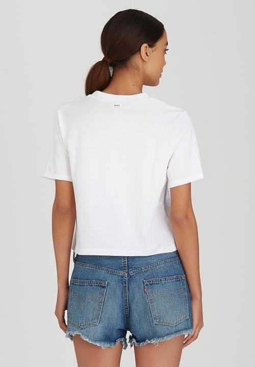 RVCA - Compass Boxy Fit Tee Off White