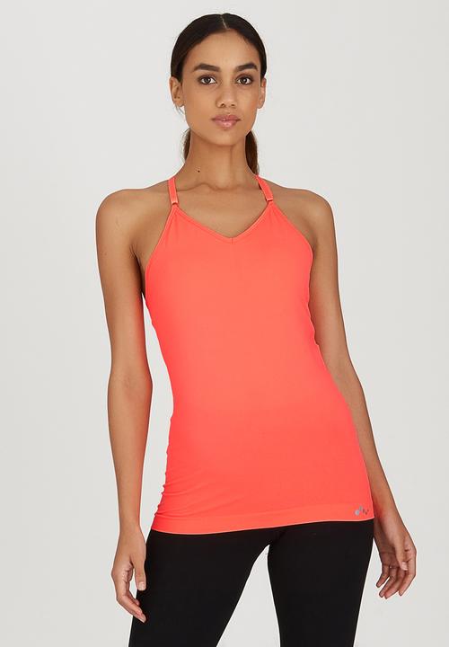ONLY Play - Jewel Seamless Top Coral