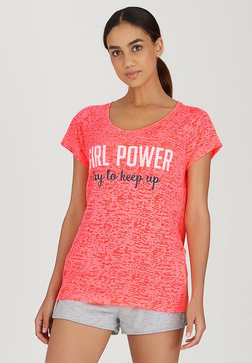 ONLY Play - Elisha Short Sleeve Tee Coral