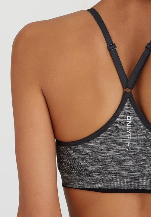 ONLY Play - Lucile Thin Strap Seamless Sports Bra Black