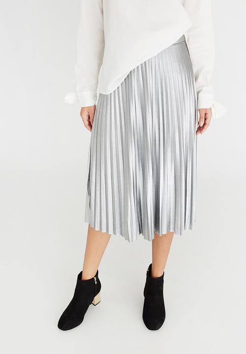ONLY - Alice Pleated Skirt Silver