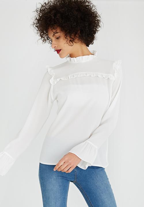 c(inch) - Frill Detail Top Cream