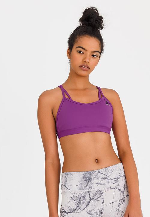 Reebok Classic - Training Hero Strappy Bra Dark Purple
