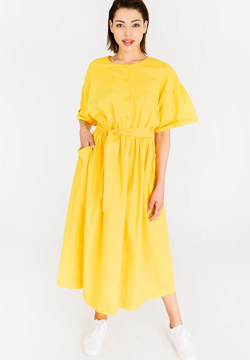 STYLE REPUBLIC - Fit And Flare Dress Yellow