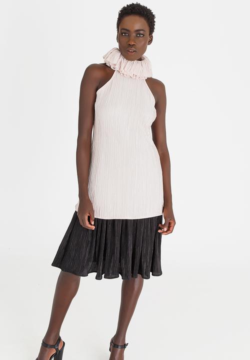 Sober - Asa Frill Neck Top Pale Pink