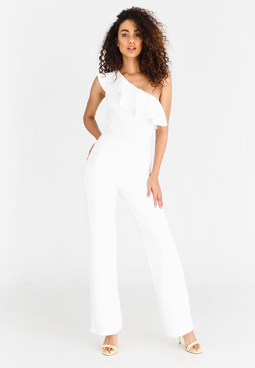 white smart jumpsuit