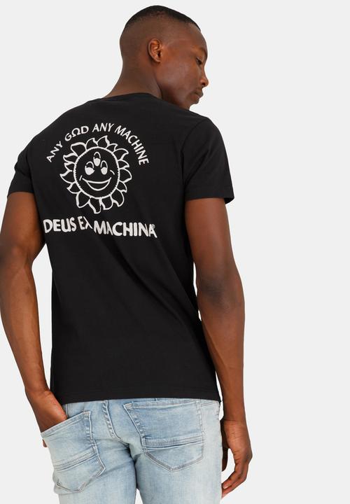 Ra Crew Neck Tee Black Deus Ex Machina T Shirts Vests