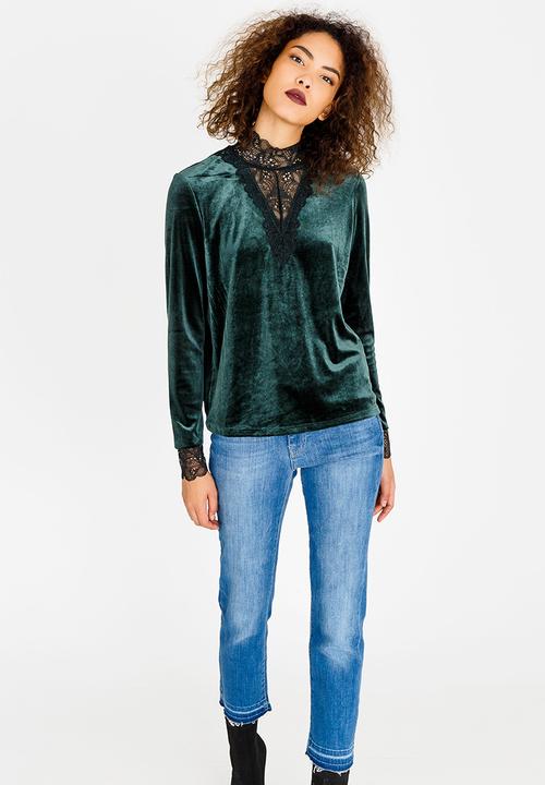 Vero Moda - Viola Long Sleeve Top Green