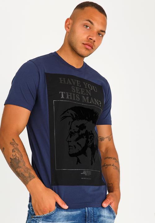 Diesel  - T-Joe Stone Wash T Shirt Navy