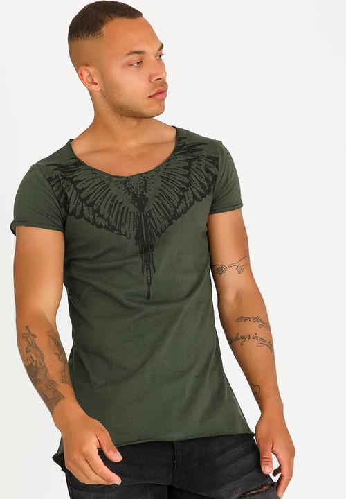 STYLE REPUBLIC - Ruffian Angel Tee Khaki Green